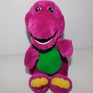 VTG 1992 Barney The Purple Dinosaur TV 14" Plush Stuffed Toy PBC Lyons Group